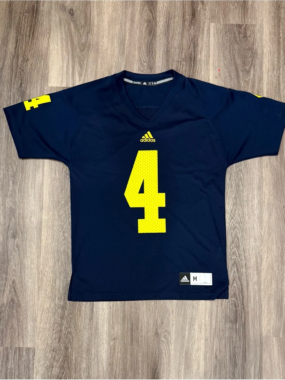 Adidas Men’s Michigan Number 4 Football Jersey